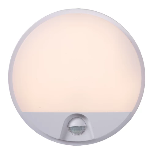 Lucide HUPS IR - Wandlamp Binnen/Buiten - Ø 21 cm - LED - 1x10W 3000K - IP54 - Bewegingssensor - Wit - detail 1
